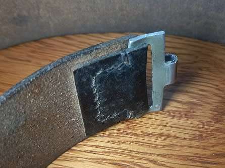 WW2 German Black Leather Belt