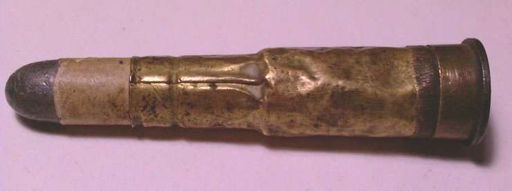Zulu War era Rolled Brass Foil .577/450 Martini Henry Cartridge - INERT