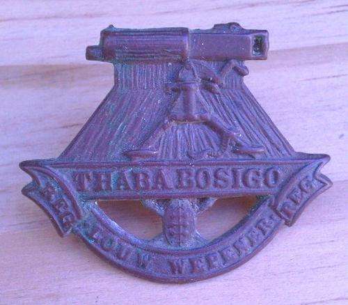 Regt. Louw Wepener Collar badge -- worn 1934 - 1965
