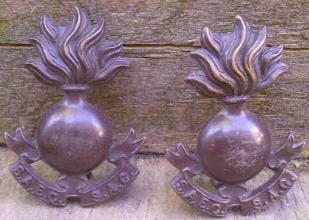 SA Engineers Corps Collar Badges - pair-1938-1945