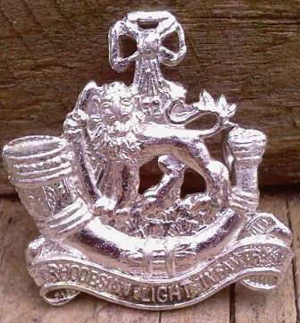 Rhodesian Light Infantry Anodised Cap badge -- 1972 - 1980