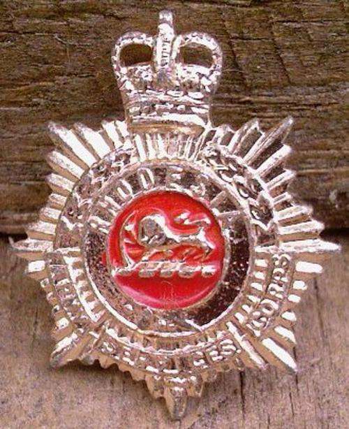Rhodesian Army Services Corps Anodised Collar badge --1965-1972