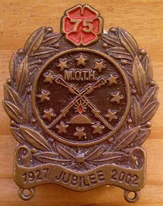 M.O.T.H.S -75th Anniversary Badge - 1977 - 2002