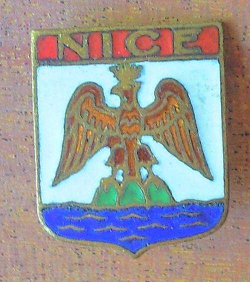 French "NICE" Lapel Badge - 20 x 17mm