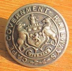 Cape Government Railway Button - 25mm
