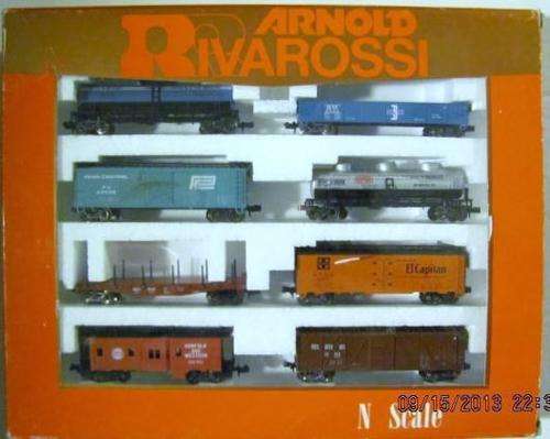 N Scale Arnold Rivarossi  Rolling Stock set of 8 Free Shipping