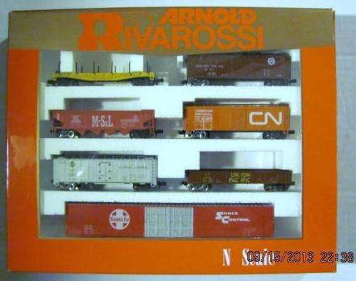 N Scale Arnold Rivarossi  Rolling Stock set of 7  Free Shipping