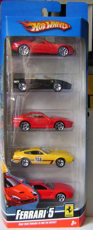 Hot Wheels 5 Pack " Ferrari "