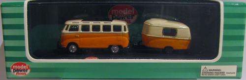 Model Power 1:87 " Volkswagen Bus with Camper Trailer "