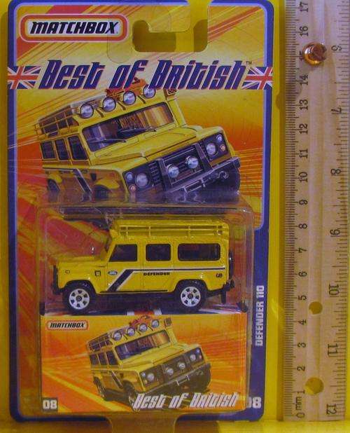 Matchbox Best of British " #08 Land Rover Defender 110 "