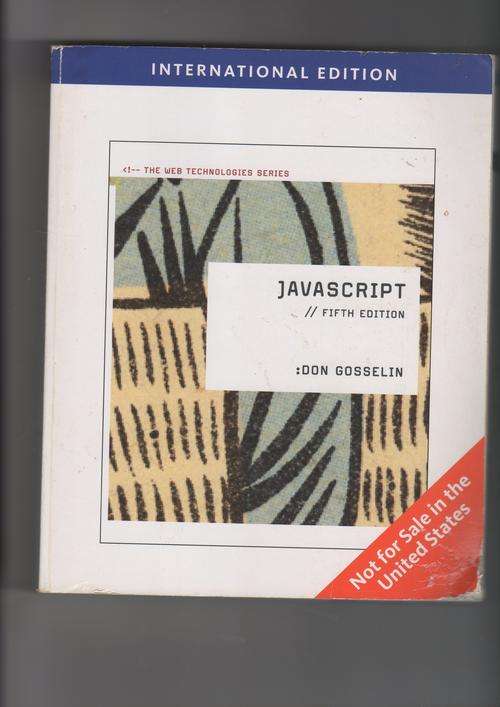Javascript 5th edition Don Gosselin