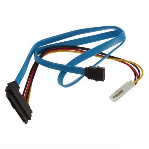7 Pin SATA Connector to 4 Pin Male Power Connector and 29 Pin SAS Connector.