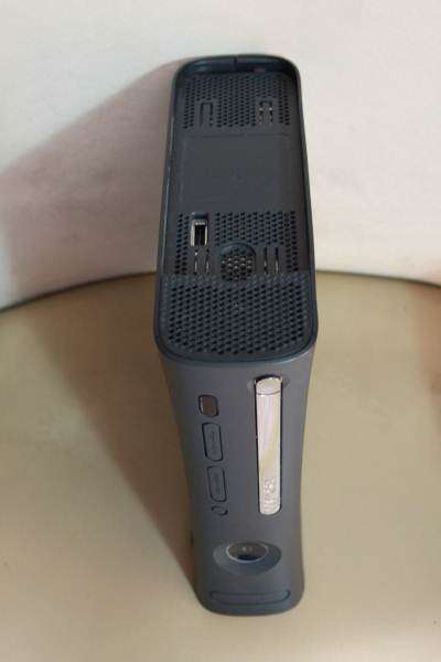 Black Xbox 360 Elite Console  with LT+2.0 Soft Mod Chip Installed
