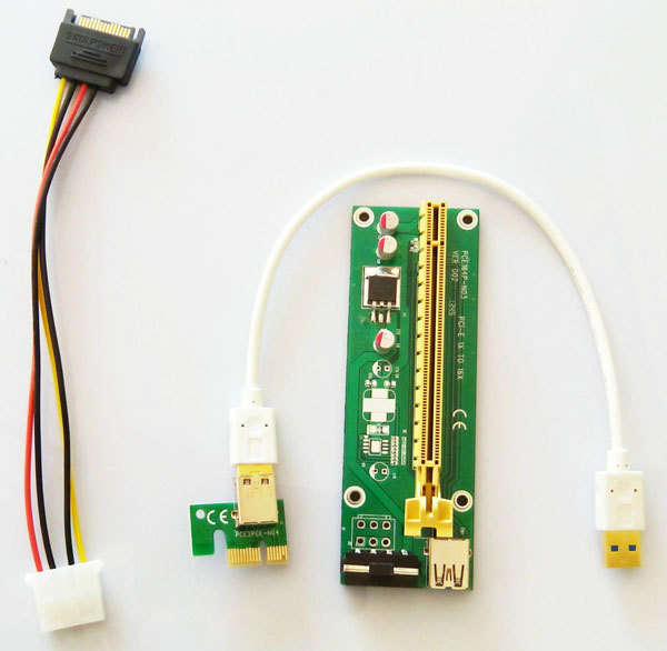 1x to 16x USB SATA powered riser *Local Stock*