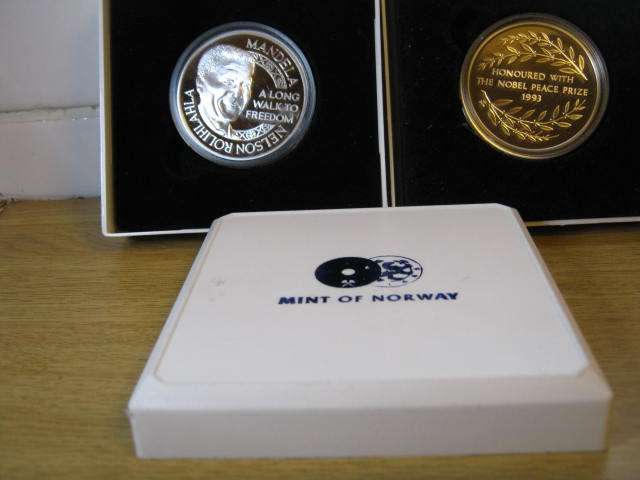 Highly sought after Mandela medal.......Mint of norway