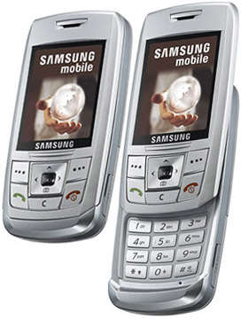Samsung E250 silver--Magic in your hands--