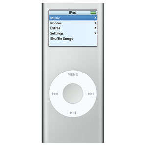 APPLE IPOD NANO 2GB--LOAD AROUND 300 MP3'S--MODEL NR:A1199--