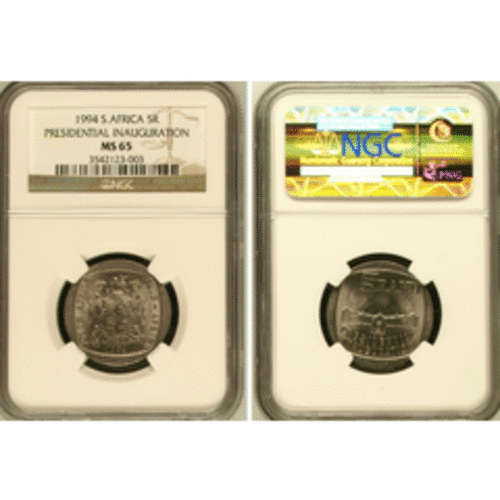 ***EXTREMELY RARE MS65 1994 INAUGURATION COIN*** Valued R5000