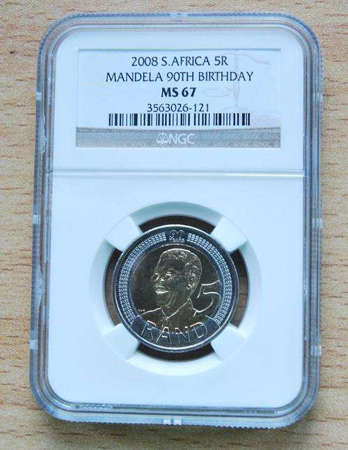 ###***EXTREMELY RARE MS67 2008 MANDELA BIRTHDAY COIN NGC GRADED***###