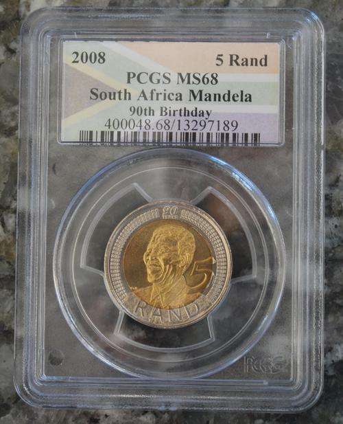 **MS68****MS68****MS68****MS68****MS68** 2008 Mandela R5... Only 71 Graded in the world!