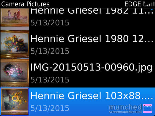4 x Hennie Griesel oil paintings framed