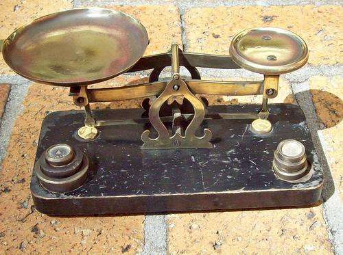 BRASS LETTER SCALE