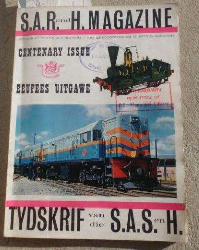 S.A.R & H MAGAZINE-TYDSKRIF VAN DIE S.A.S EN H EUFEES UITGAWE CENTENARY ISSUE-1960