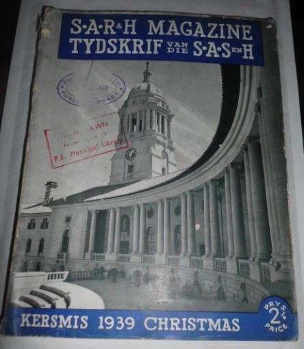 S.A.R & H MAGAZINE-TYDSKRIF VAN DIE S.A.S EN H KERSMIS 1939  CHRISTMAS 1939