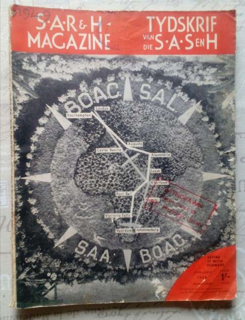 S.A.R & H MAGAZINE-TYDSKRIF VAN DIE S.A.S EN H  ---  JANUARIE 1949