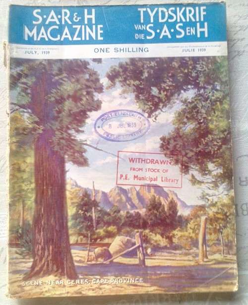 S.A.R & H MAGAZINE-TYDSKRIF VAN DIE S.A.S EN H--  JULIE 1939