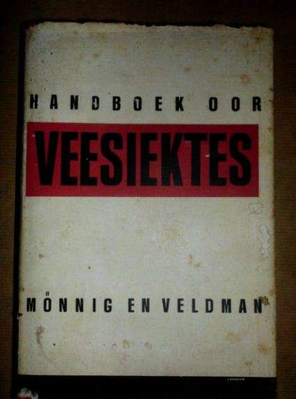 HANDBOEK OOR VEESIEKTES-MONNIG EN VELDMAN-8 STE HERSIENDE DRUK 1967