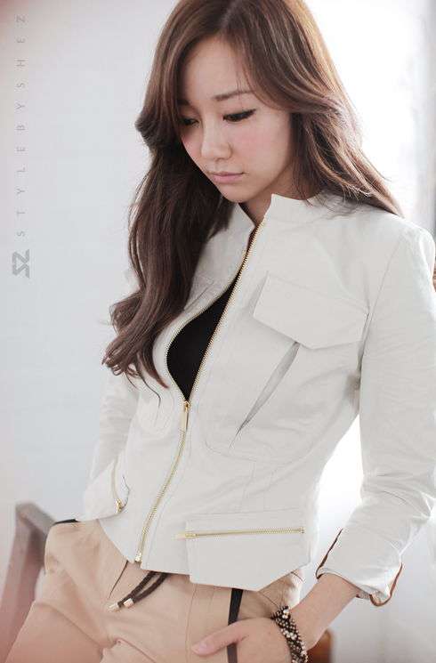 New spring & summer 2012 Handsome little jacket SZ1885 White S/M