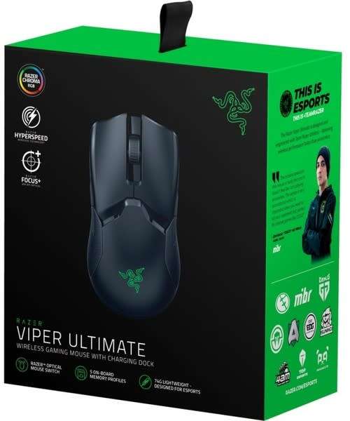 Razer Viper Ultimate Gaming Mouse + Charging Doc