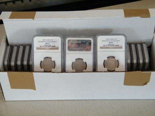 ## SEALED BOX MS65 ## 26 X NGC GRADED Presidential Inuaguration R5 graded MS65 - First on BOB