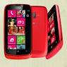 Metallic red Nokia Lumia 610