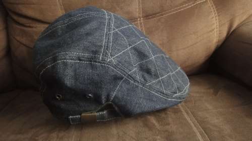 Woolworths mens denim Flat cap / Beret Cap