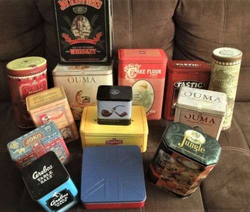 A Lot of metal containers from Yester-year and yesterday