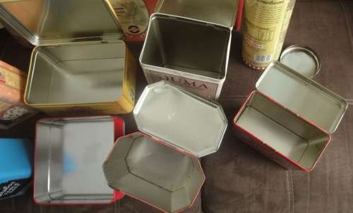 A Lot of metal containers from Yester-year and yesterday