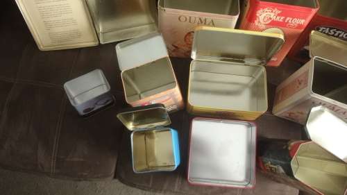 A Lot of metal containers from Yester-year and yesterday