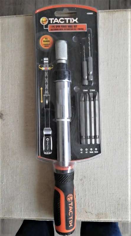 Tactix 7 Pieces (manual)Spin Force Drill Set