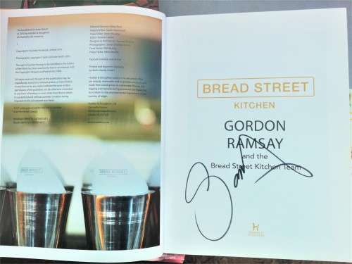 Signed by Gordon Ramsay- Bread Street Kitchen Cookbook