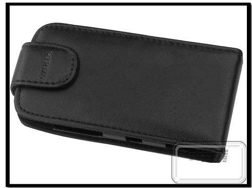 Flip Leather Case Cover protector cell phone NOKIA E71+ screen protector