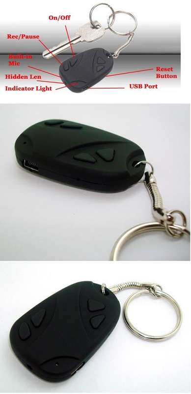SPY Car Key VIDEO CAMERA Hidden cam mini DVR (4GB memory card included!)