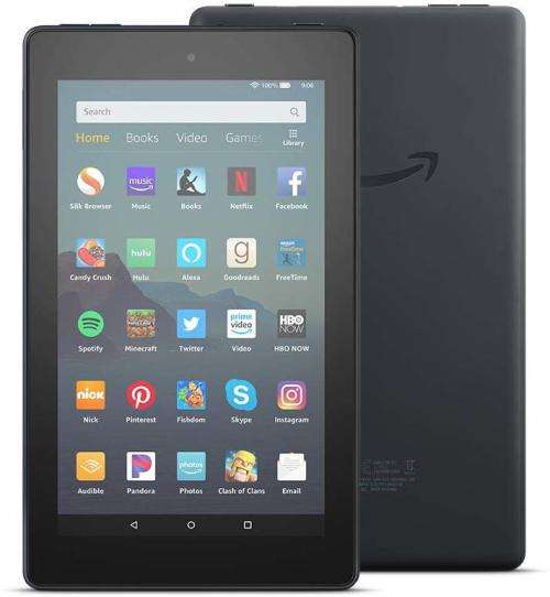Amazon Kindle Fire Tablet 7" - Hands-free with Alexa - 2019 model, 16GB, WiFi