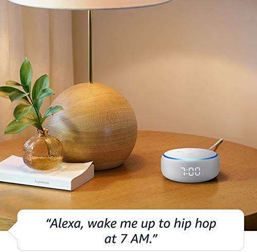 Amazon Echo Dot With Clock (Gen 3) - Smart Home Assistant feat. Alexa (Local stock, Free delivery)
