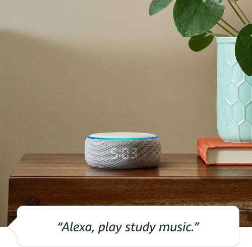Amazon Echo Dot With Clock (Gen 3) - Smart Home Assistant feat. Alexa (Local stock, Free delivery)