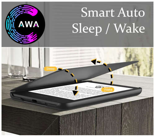 CAWA Slim smart case/cover for Amazon Kindle (many different size and colour options)