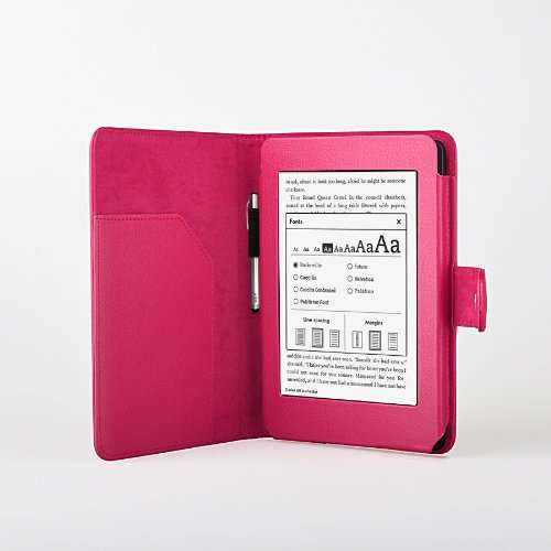 Amazon Kindle PaperWhite Cover, magnetic auto sleep/wake, pink