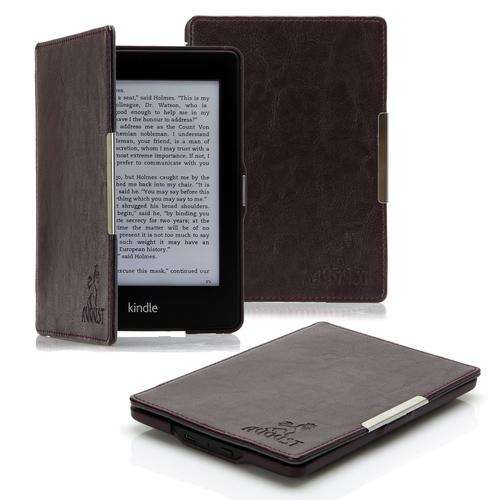 Amazon Kindle PaperWhite Cover, genuine leaher, magnetic auto sleep/wake, brown
