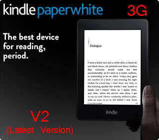 Kindle PaperWhite 3G (v2) *Latest Model* *Free eBooks* (Free 3G & Wi-Fi)